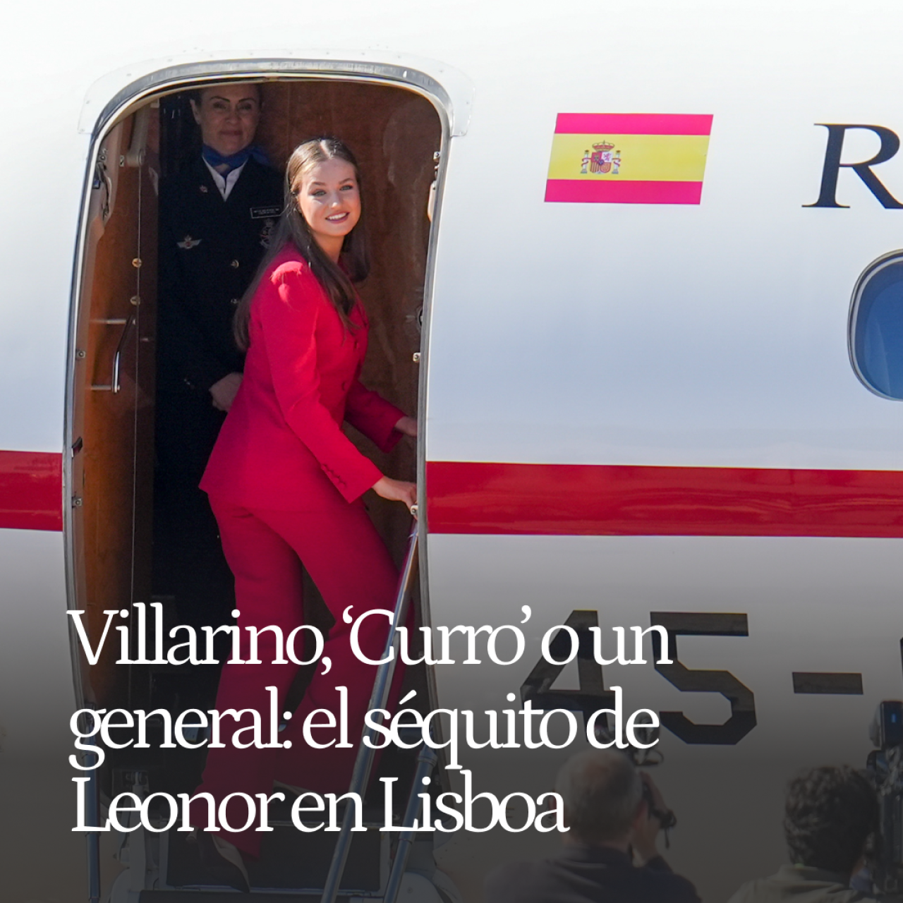 Camilo Villarino, 'Curro' o el general Herráiz: el séquito de la princesa Leonor en su primer viaje en solitario fuera de España