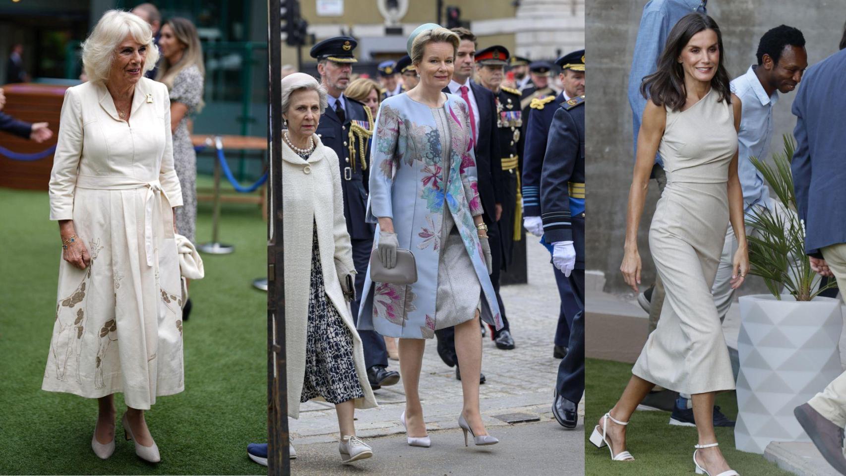 Las reinas Camila, Matilde y Letizia en el repaso de los looks royal de la semana