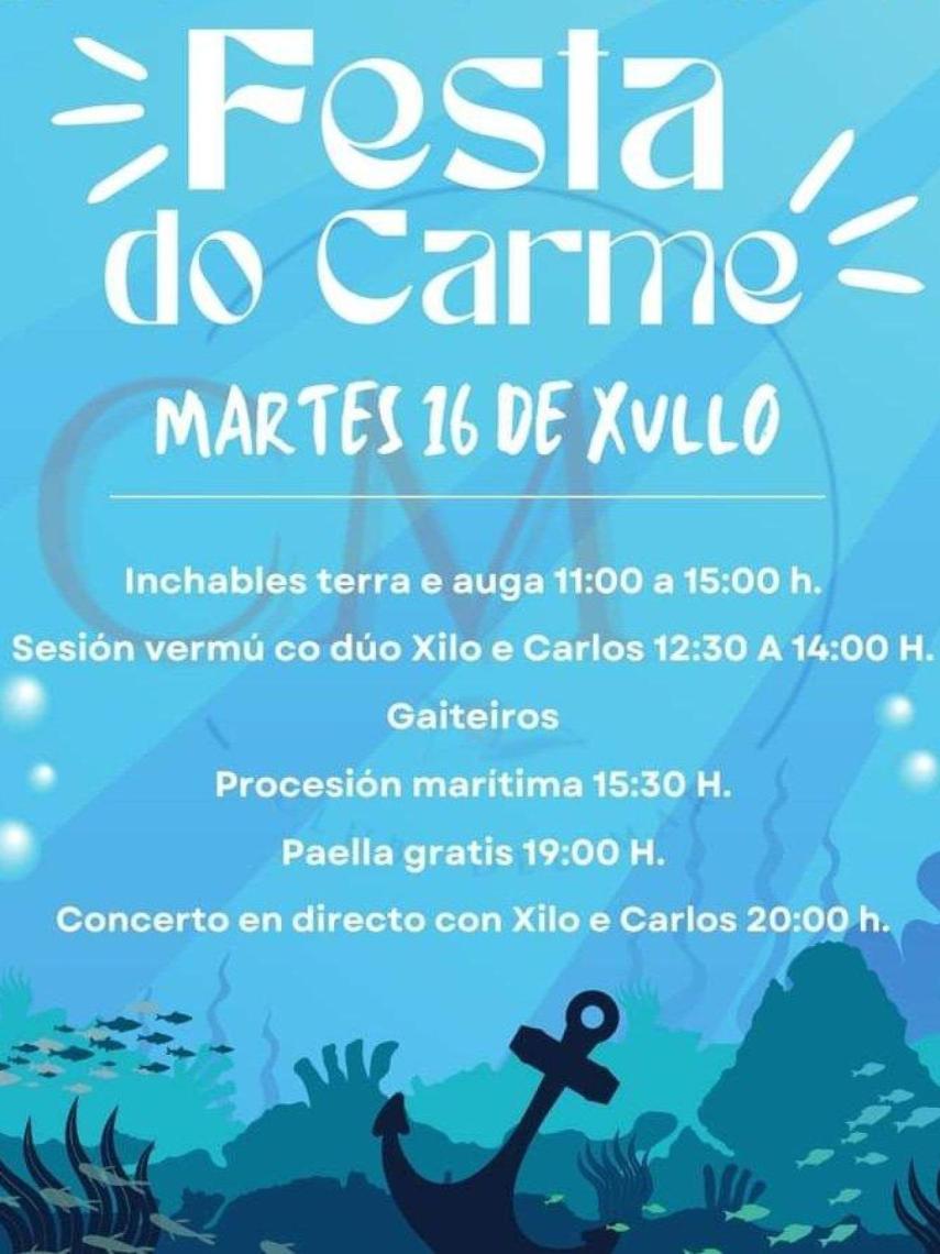 Programa de actividades del Carmen en el Club del Mar de A Coruña
