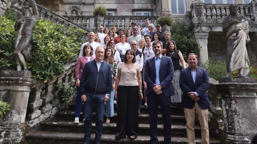 Visita de María Jesús Lorenzana al Pazo de Lourizán.