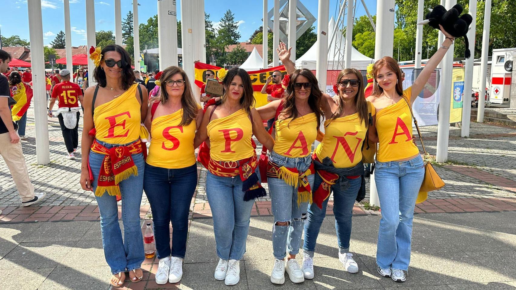 Las 'Chicas España' en la Eurocopa 2024.