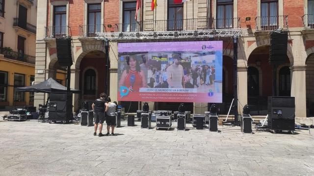 Pantalla gigante para ver la final de la Eurocopa en Zamora