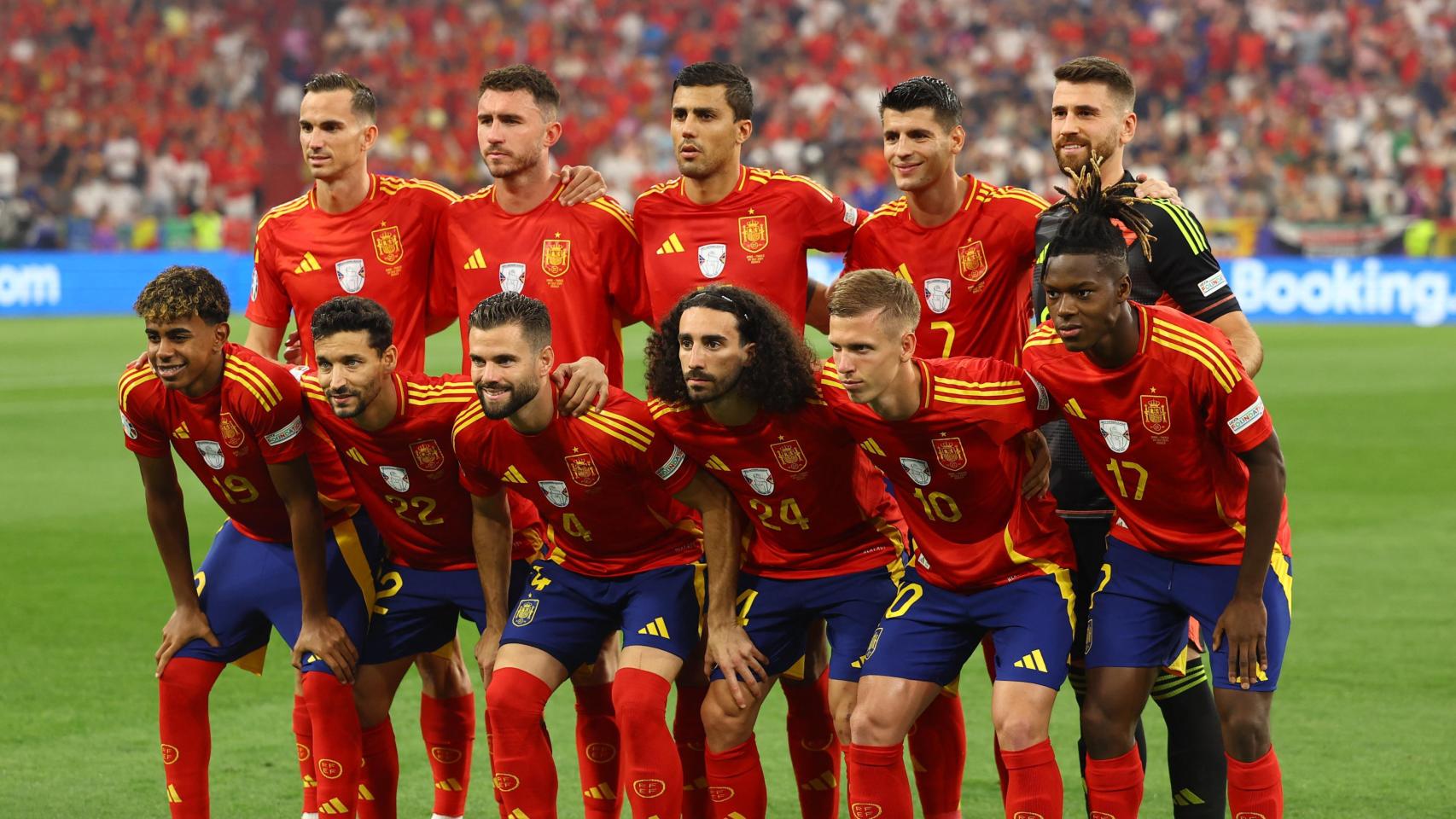 La alineación de España contra Alemania en la Eurocopa