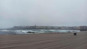 A Coruña en un día de lluvia