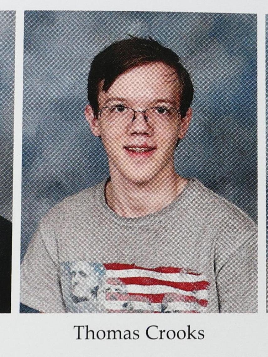 Thomas Matthew Crooks, el tirador abatido, en su foto del anuario del instituto.