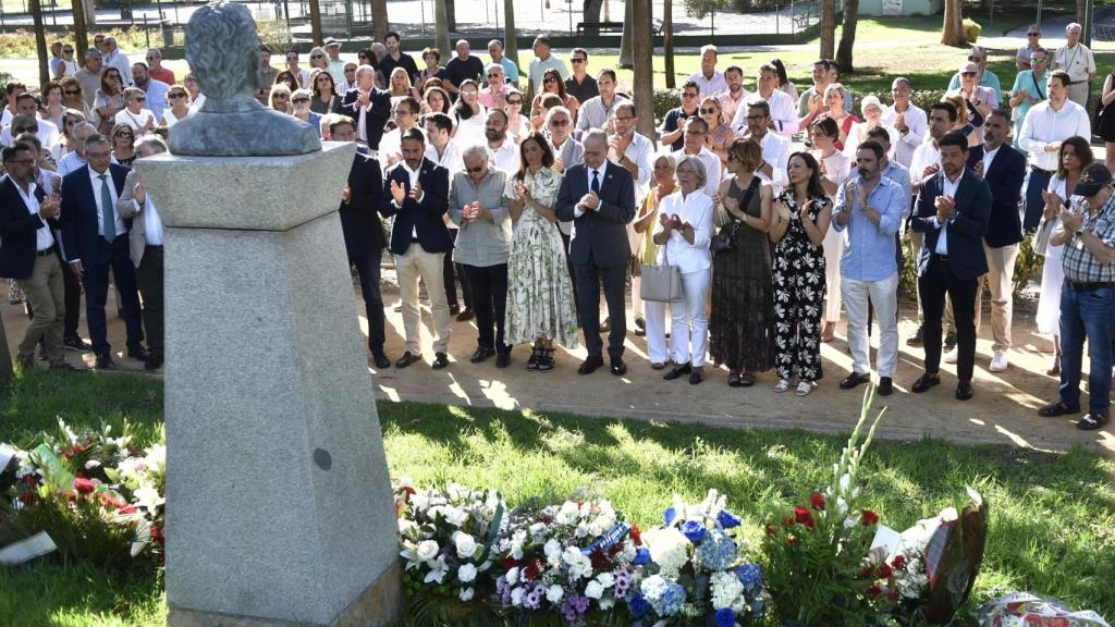 Homenaje Martín Carpena en el parque de Huelin este pasado mes de julio.