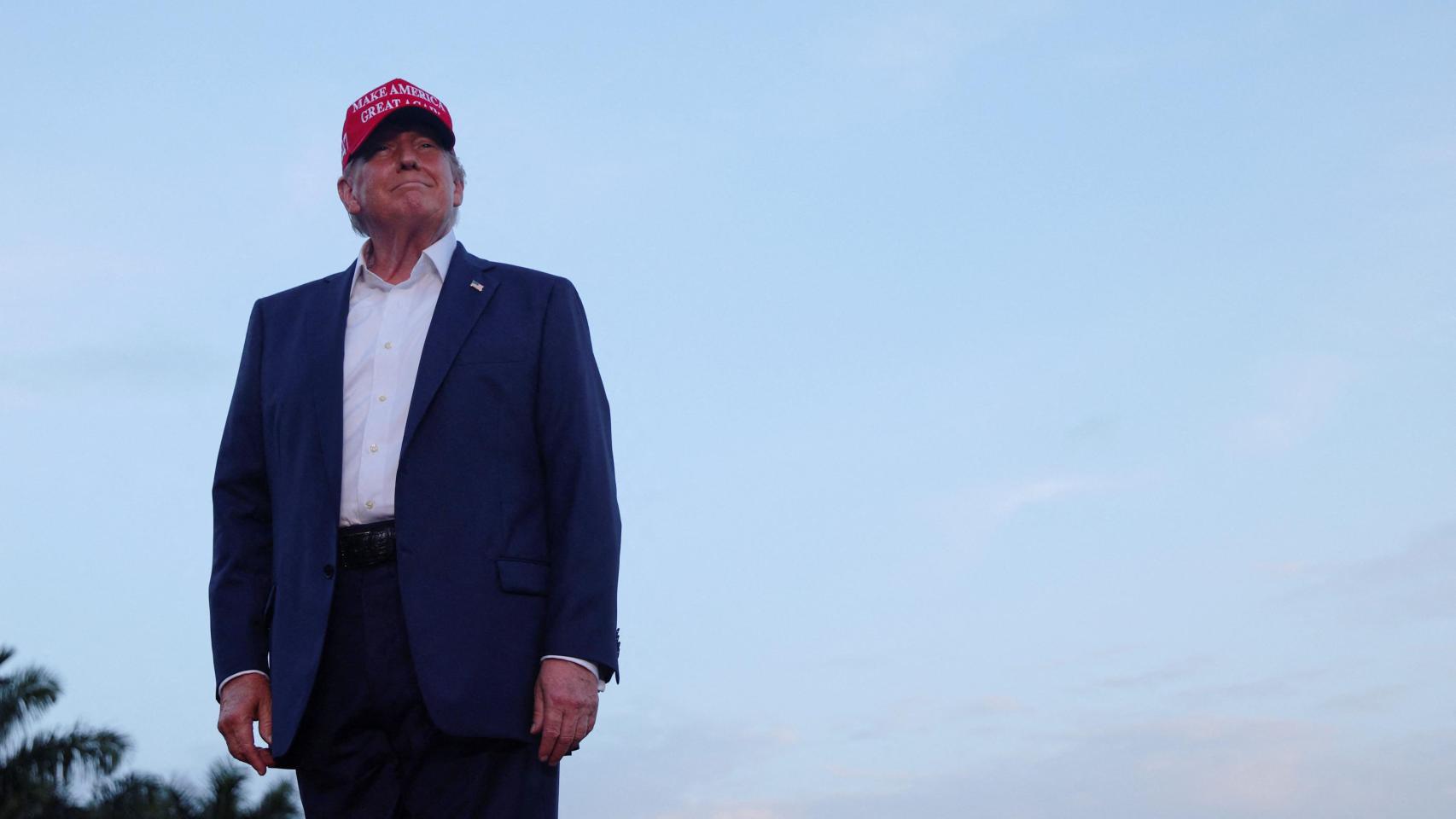 Donald Trump asiste a un acto de campaña, el 9 de julio en su complejo de golf en Florida.
