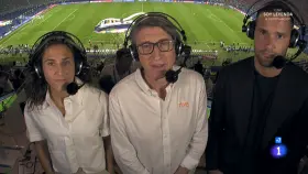 Vero Boquete, Juan Carlos Rivero y Mario Suárez, comentaristas de la Eurocopa