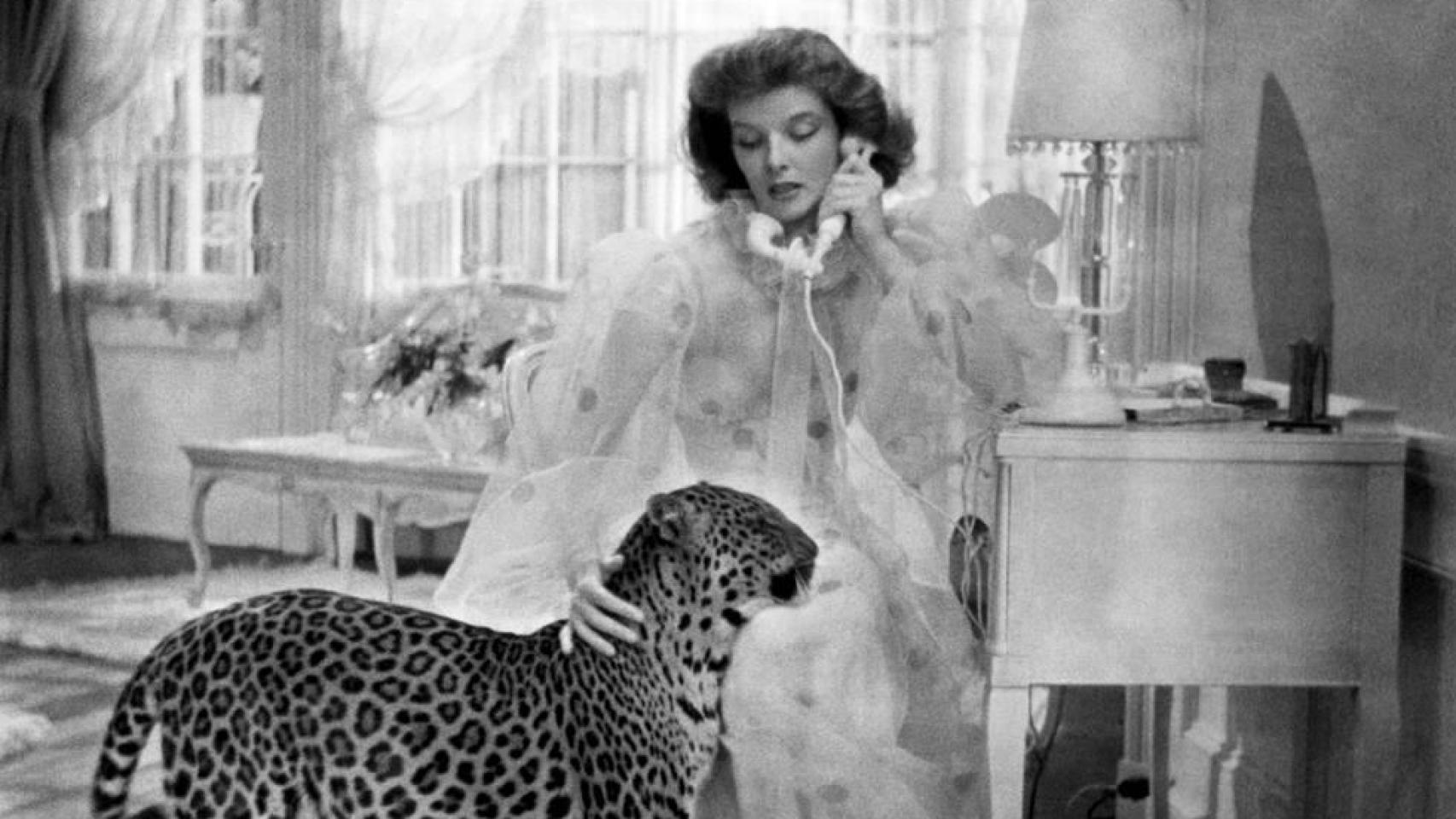 Katharine Hepburn y Baby en 'La fiera de mi niña'