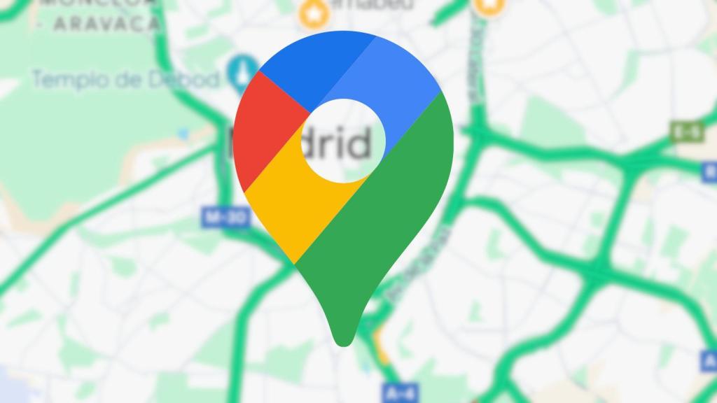 Icono de Google Maps sobre la app de Android