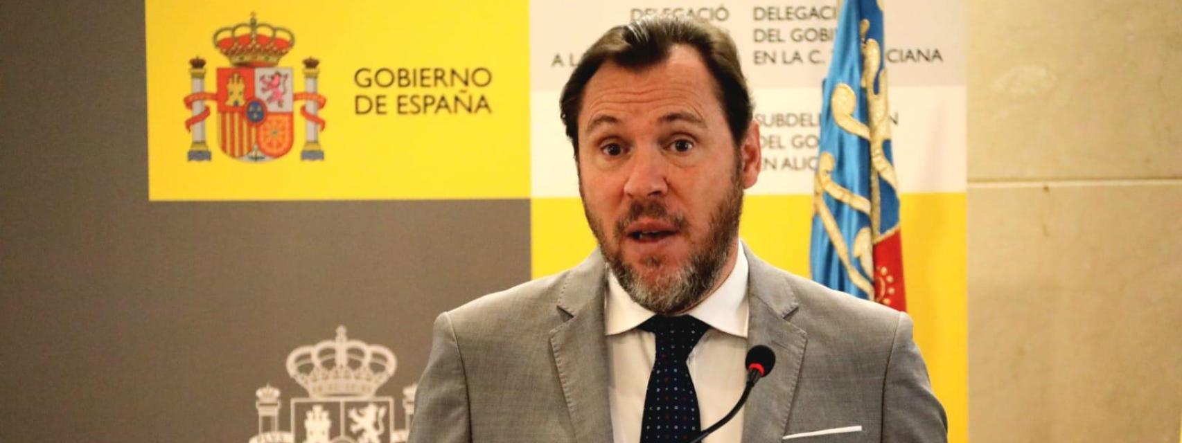 Óscar Puente, ministro de Transporte.