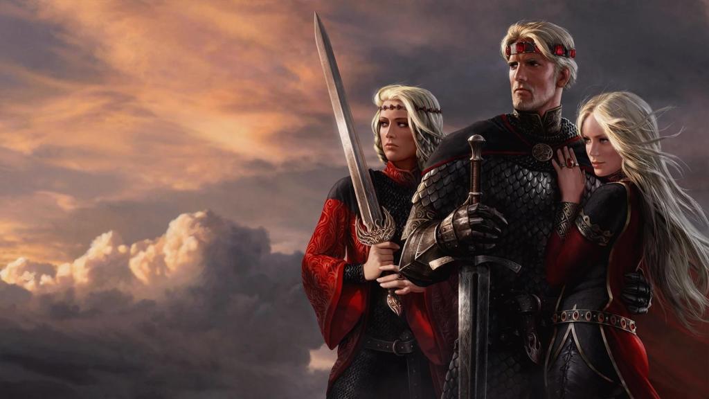 Visenya, Aegon, and Rhaenys Targaryen