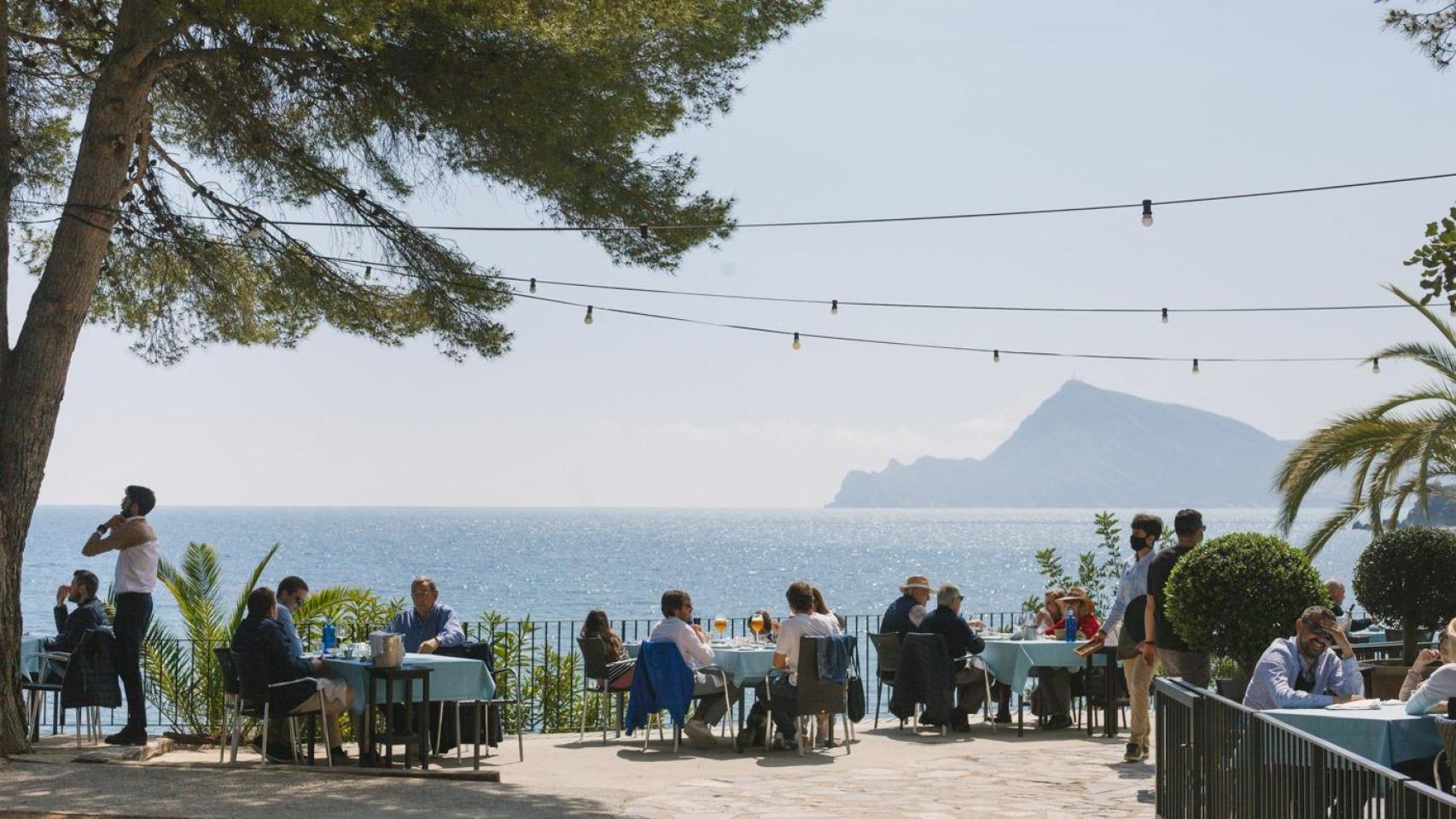 La terraza del restaurante.