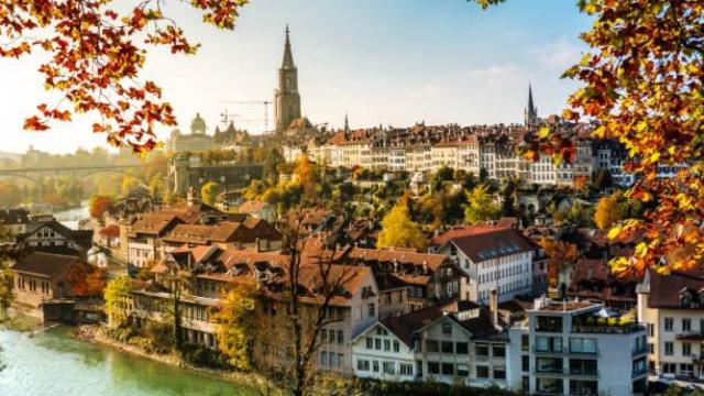 Vista de la ciudad de Berna, en Suiza.