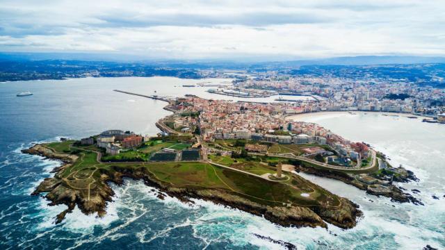 Vista panorámica de A Coruña