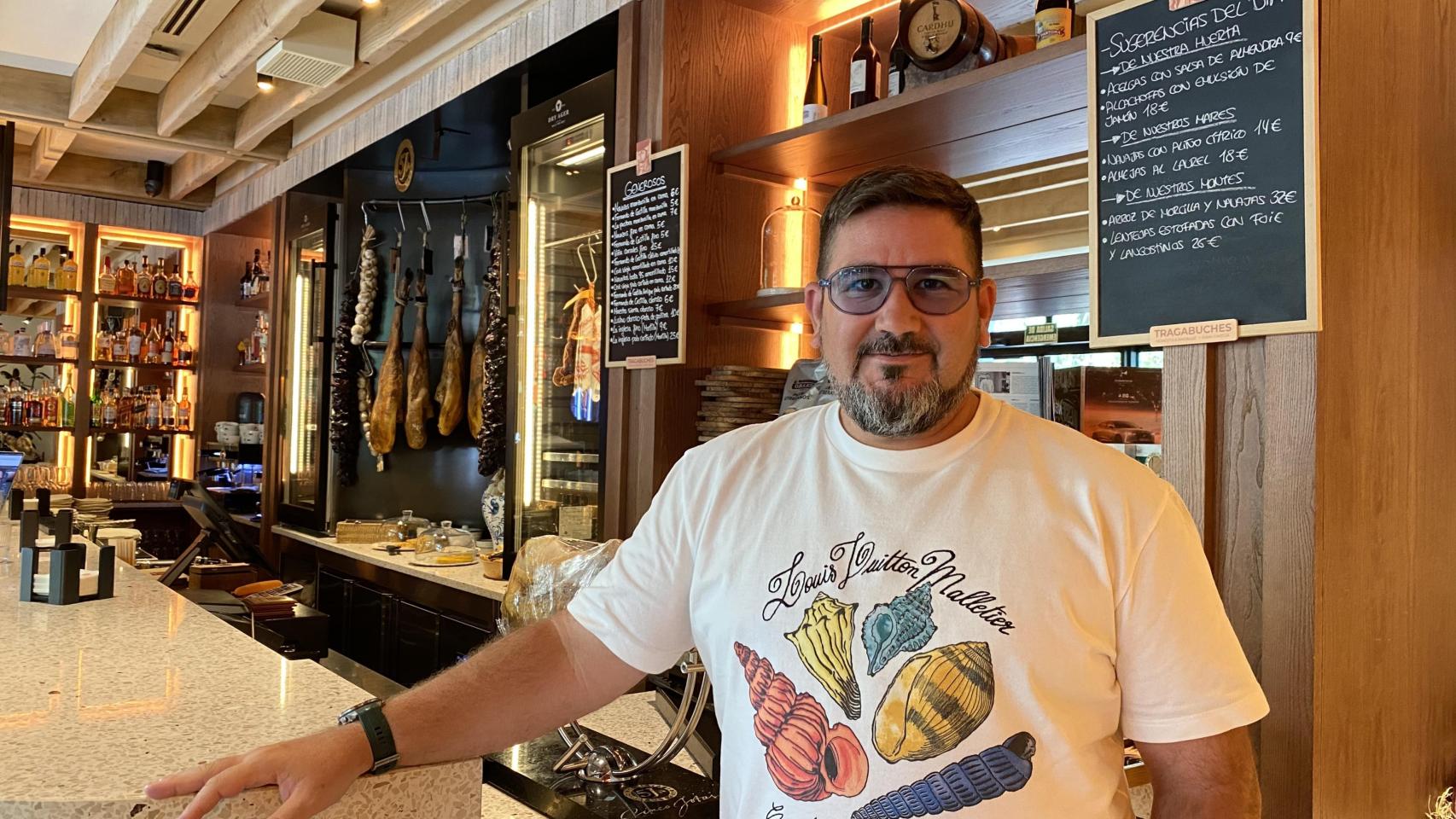 El chef Dani García en su restaurante Tragabuches, del barrio de Salamanca, en Madrid.