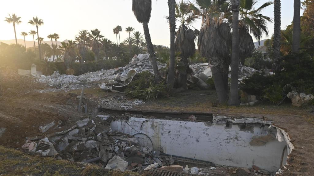 'La Gaviota'  después de ser derruida.