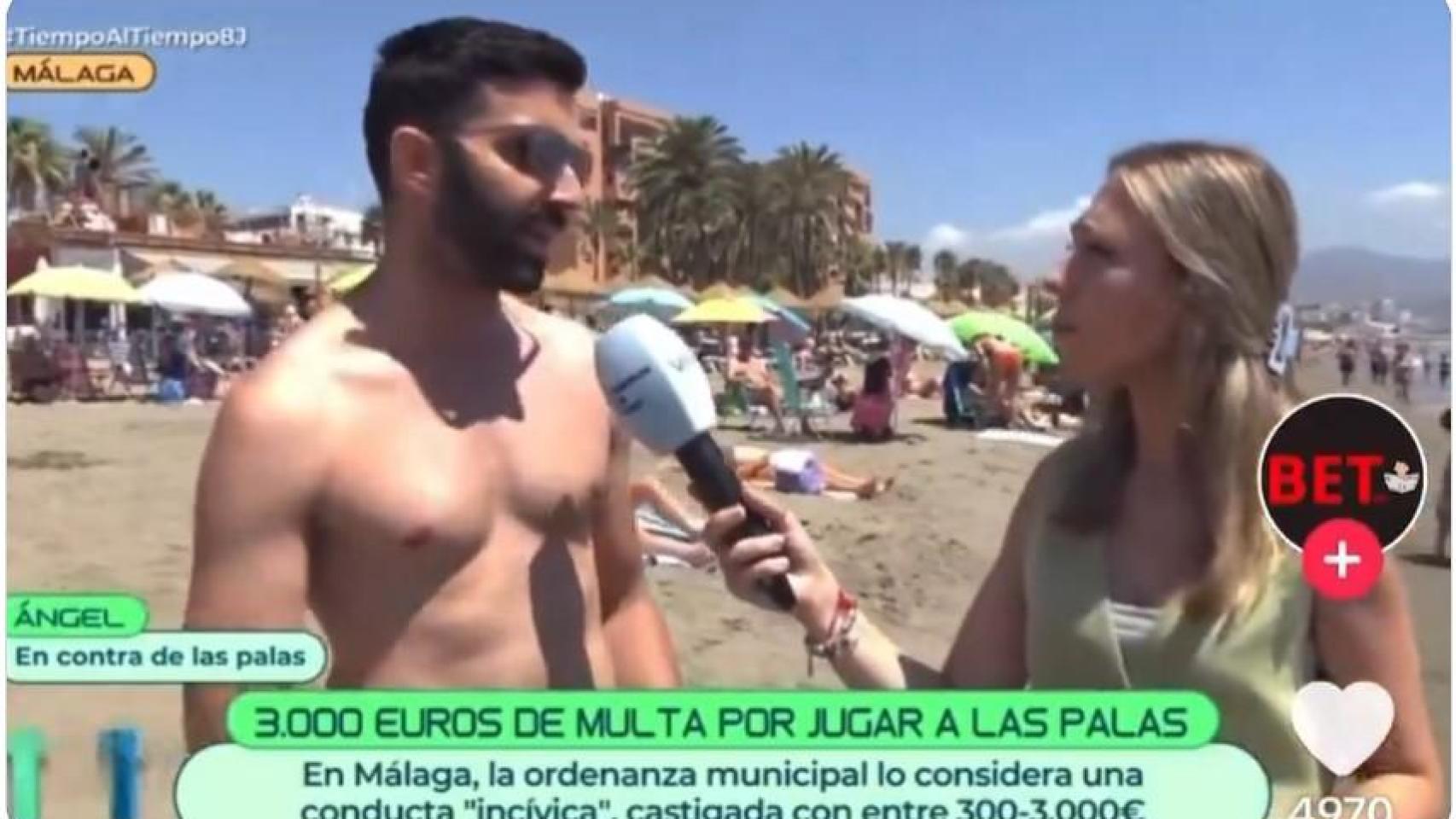 Indignación en las redes con este malagueño que se queja de los niños que juegan a las palas en la playa