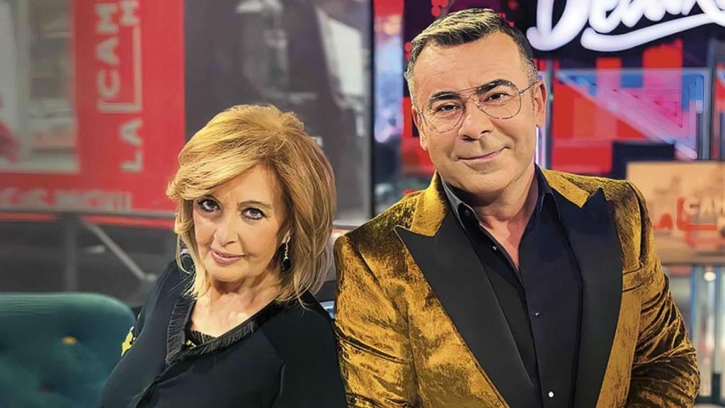 Jorge Javier Vázquez y María Teresa Campos, en el 'Deluxe'.