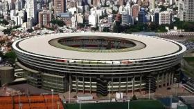 Recreación del Estadio Monumental con cubierta