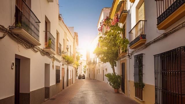 Ola de calor en una calle anzaluza