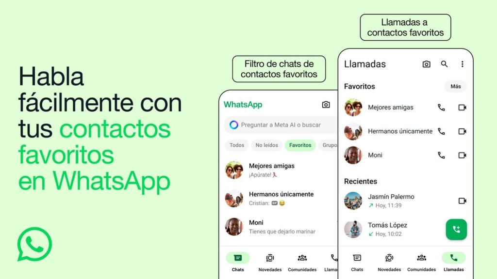 El nuevo filtro de chats de WhatsApp