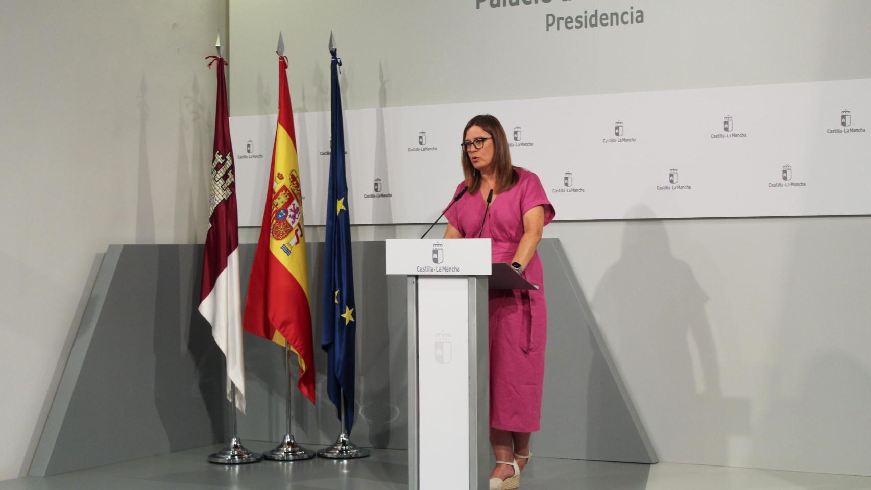 Esther Padilla, portavoz del Gobierno regional. Foto: JCCM.