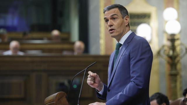 El presidente del Gobierno, Pedro Sánchez, este miércoles en el Congreso de los Diputados.