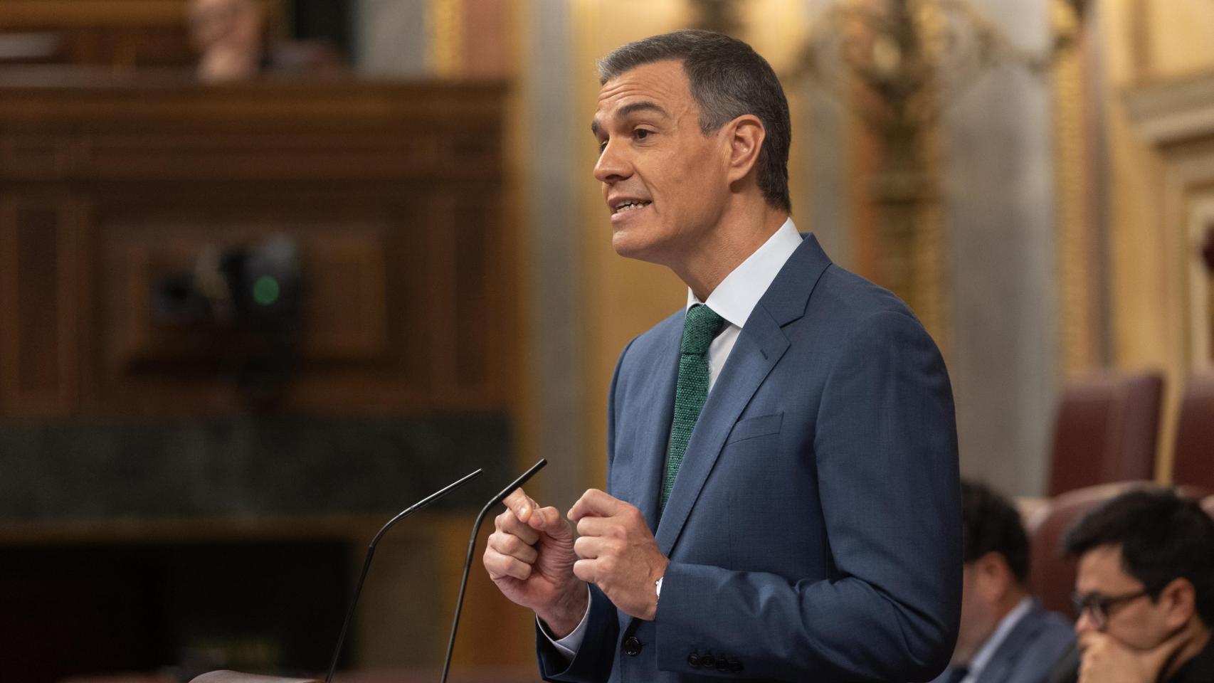Pedro Sánchez, presidente del Gobierno, en comparecencia ante el Congreso de los Diputados del 17 de julio de 2024