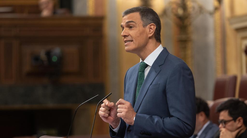 Pedro Sánchez, presidente del Gobierno, en comparecencia ante el Congreso de los Diputados del 17 de julio de 2024