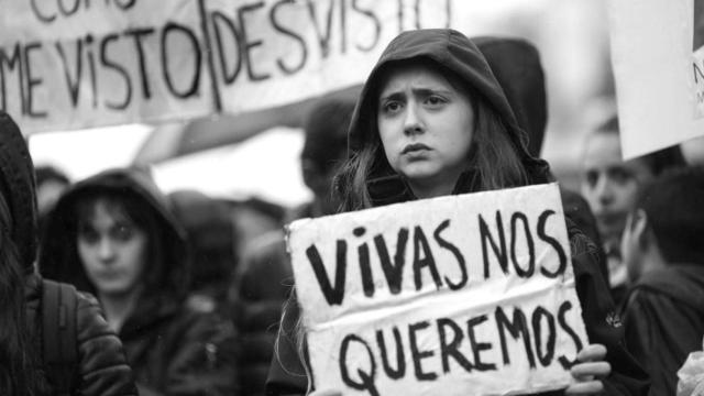 Manifestación contra la violencia machista.