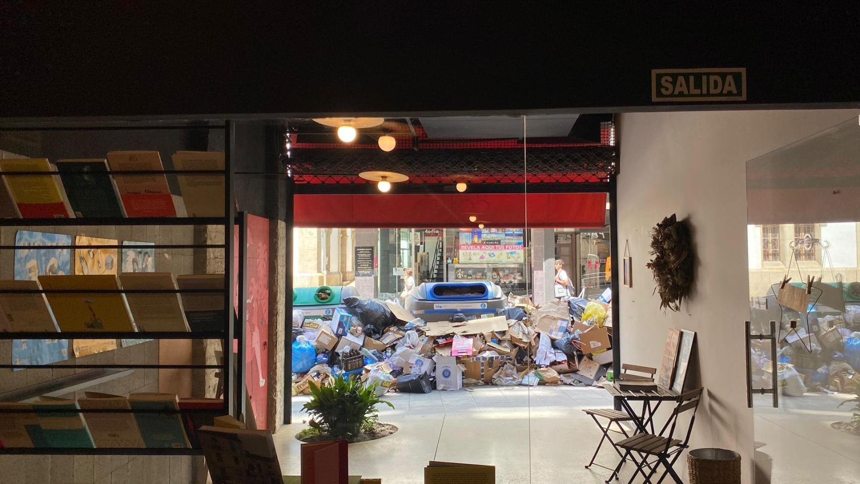 Basura acumulada en A Coruña