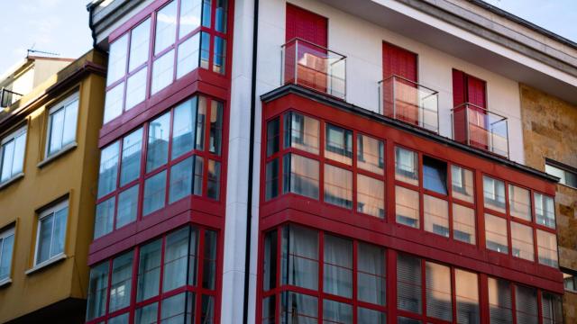 Fachada de un edificio residencial de A Coruña.