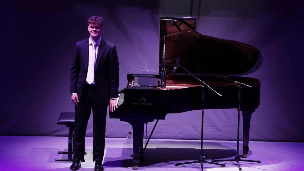 El pianista Marcos Castilla en una de sus presentaciones.