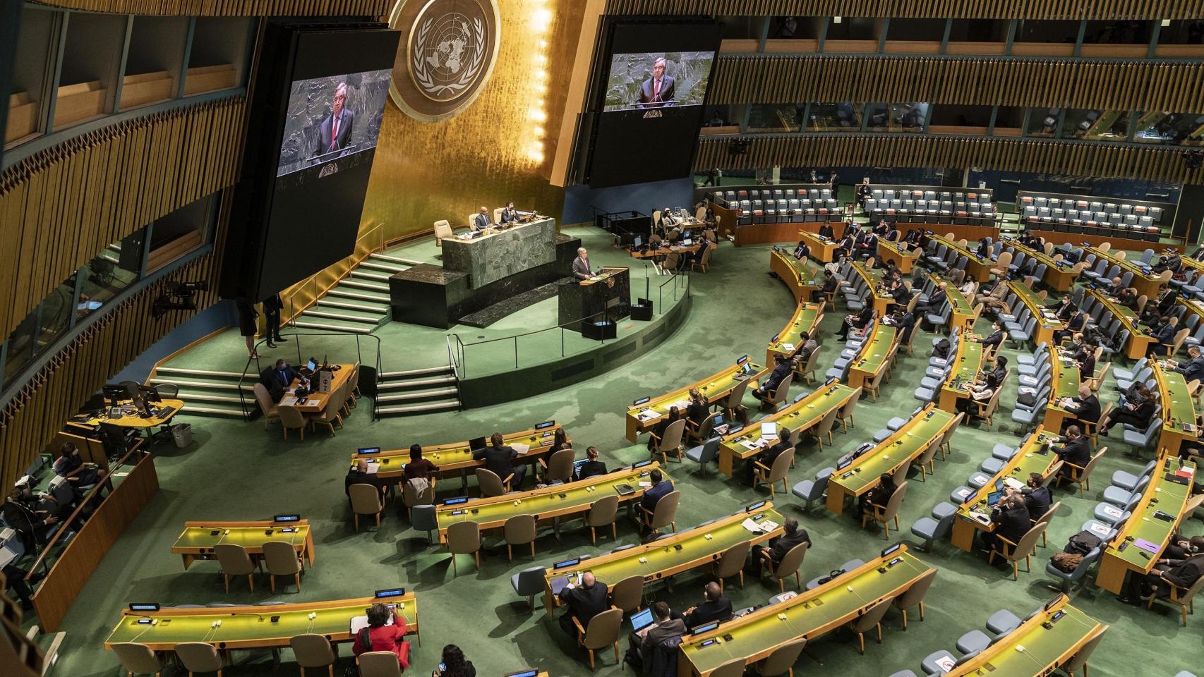 Imagen del Plenario de la ONU, en Nueva York.