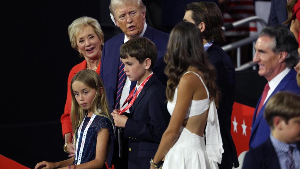 Donald Trump, candidato republicano a las presidenciales de 2024, durante la convención republicana.