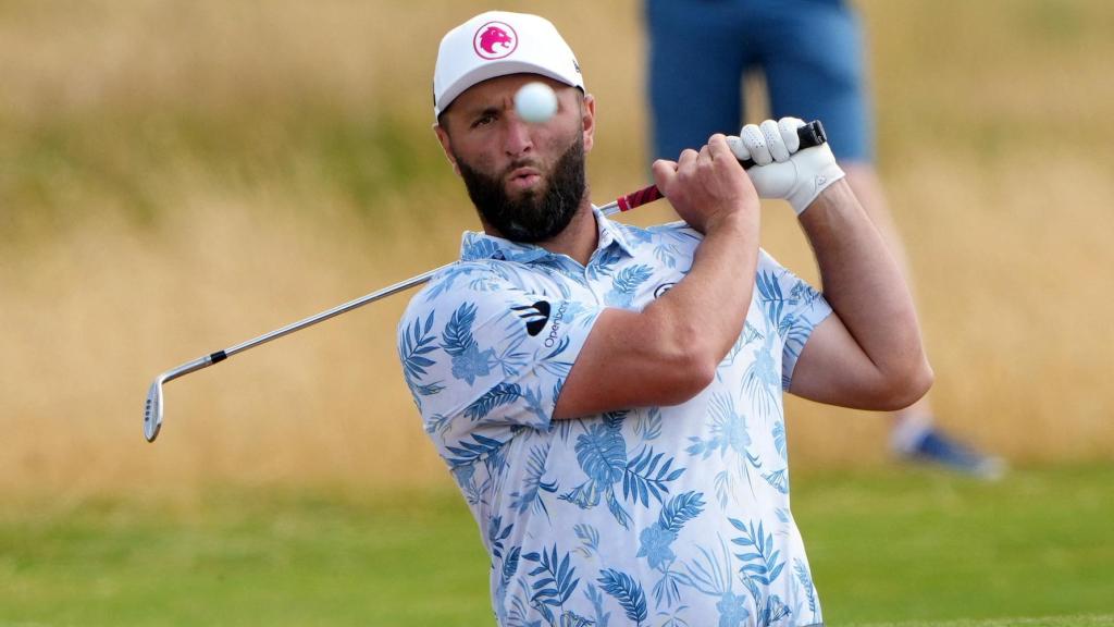 Jon Rahm en el Royal Troon Golf Club.