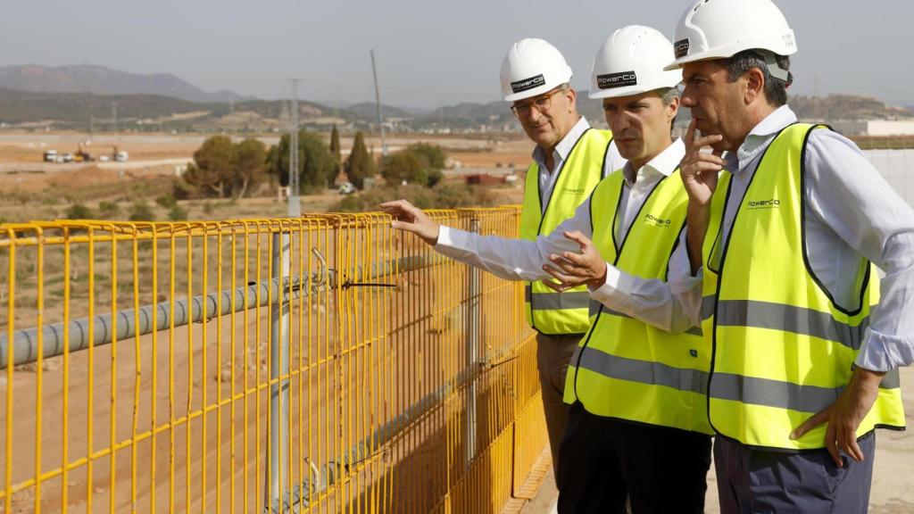 Visita de Mazón a las obras.