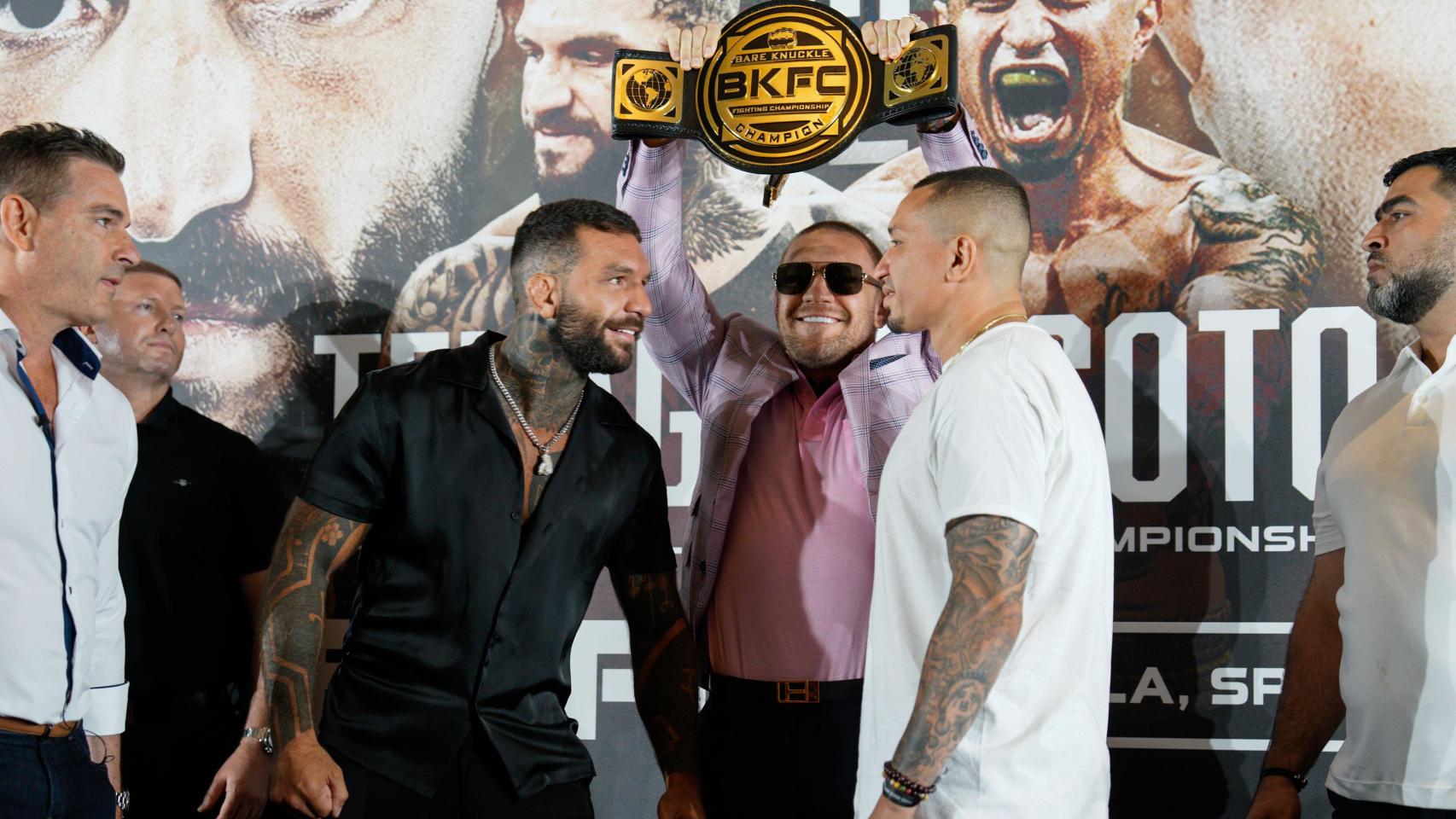 McGregor, durante la presentación de Bare Knuckle en Marbella.