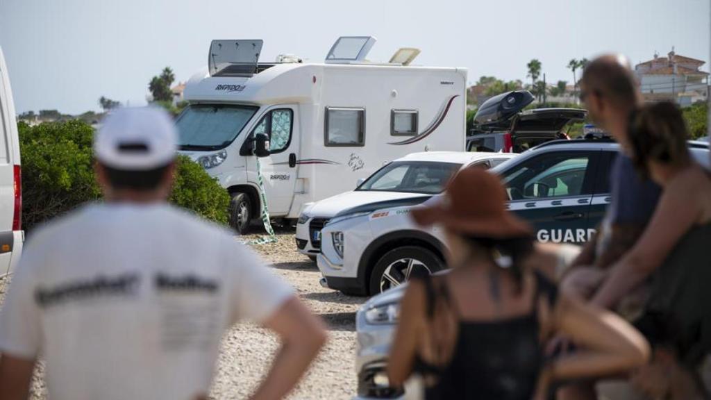 Vista de la autocaravana.