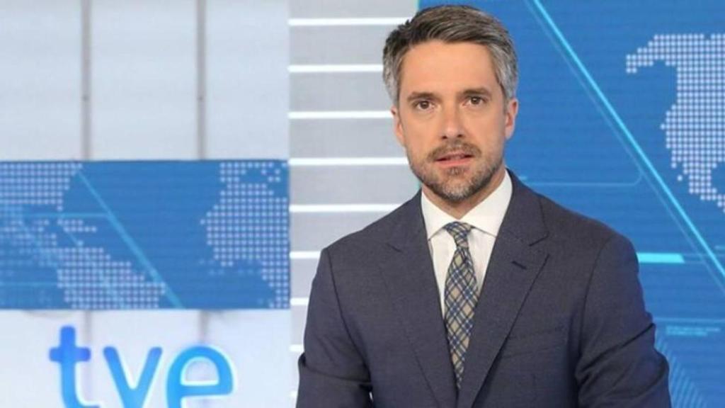 Carlos Franganillo, durante su etapa al frente de los Telediarios de TVE.