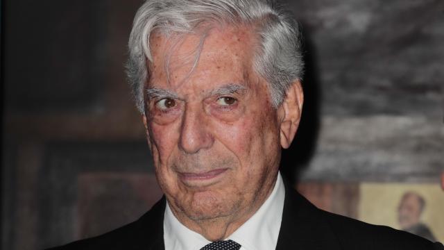 Mario Vargas Llosa durante un acto en Madrid en 2018.