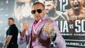 McGregor, durante la presentación de Bare Knuckle en Marbella.