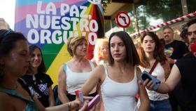 La eurodiputada y número dos de Podemos, Irene Montero durante la manifestación del Orgullo LGTBI+.
