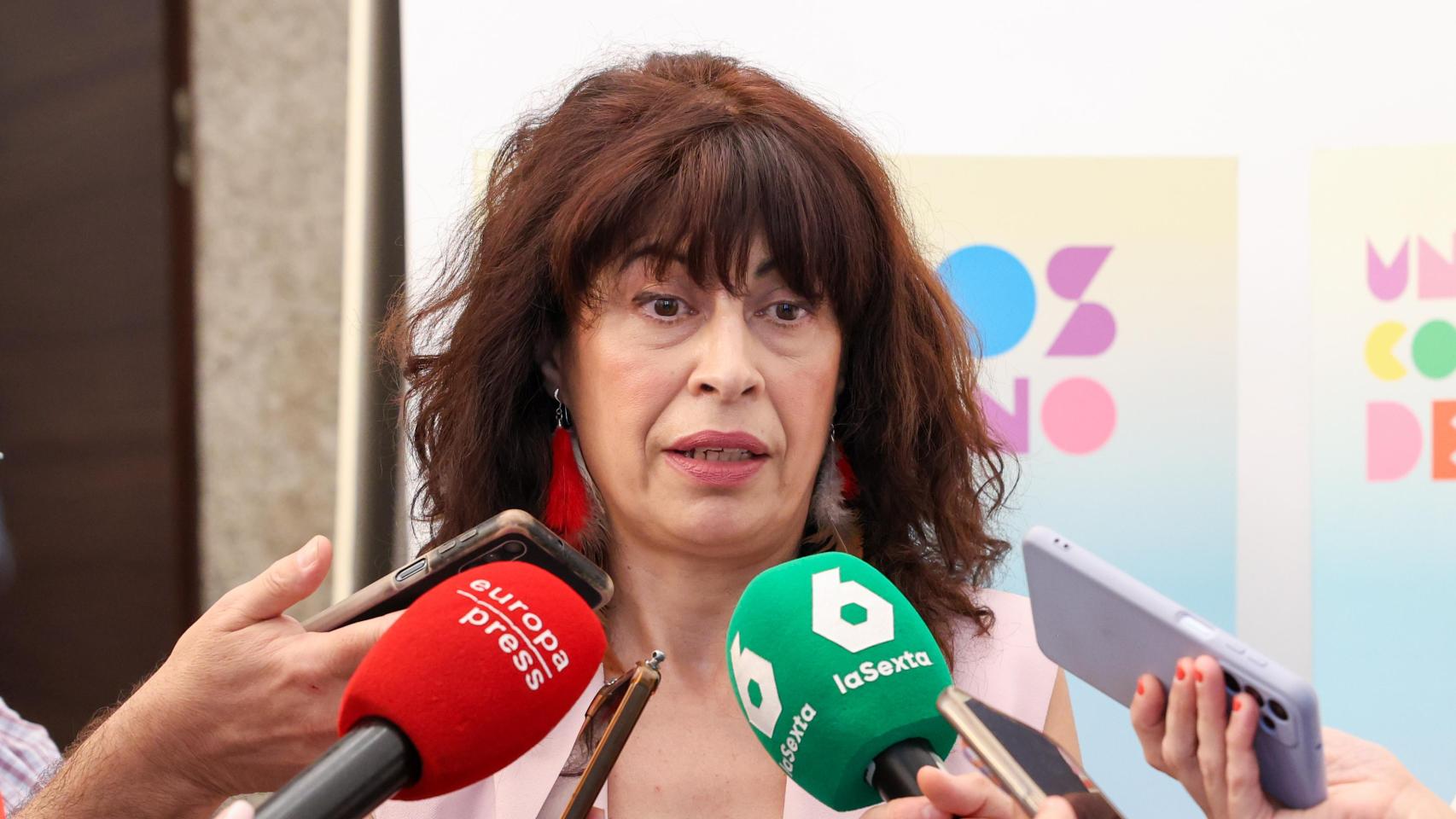 La ministra de Igualdad, Ana Redondo, este jueves a los Cursos de Verano de El Escorial.