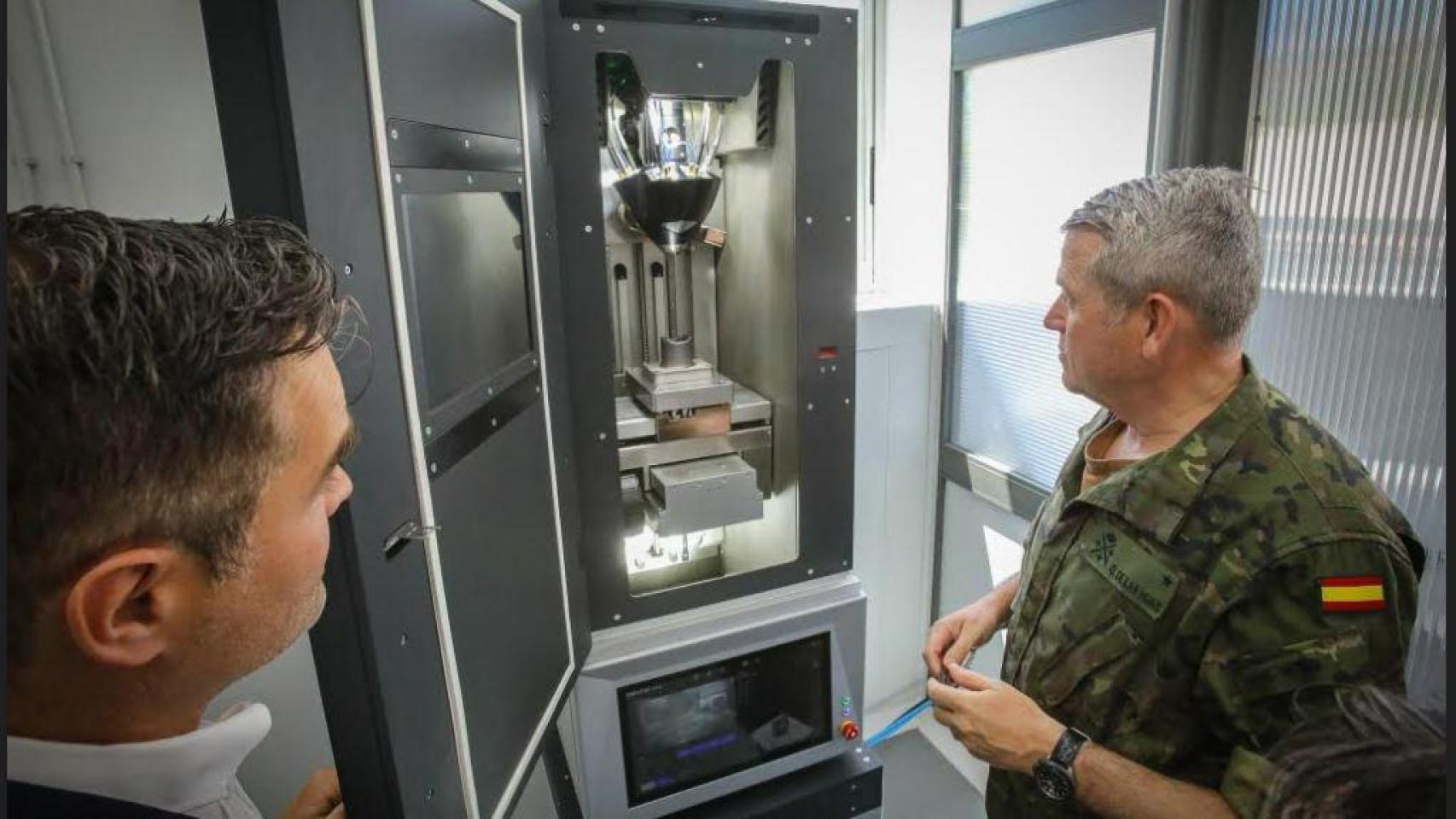 Primer taller de fabricación aditiva del Ejército de Tierra, el pasado 27 de mayo en el centro El Higuerón de Córdoba.