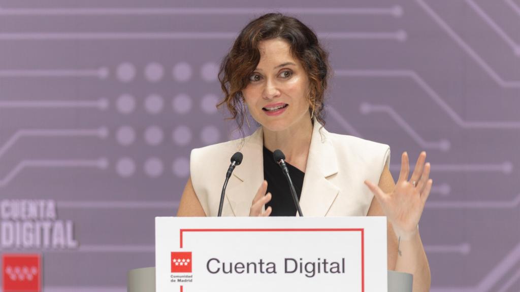 La presidenta de la Comunidad de Madrid, Isabel Díaz Ayuso.