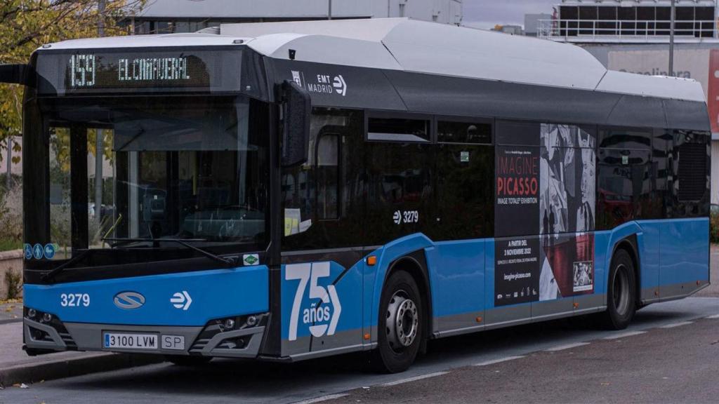 Autobús de la EMT en Madrid.