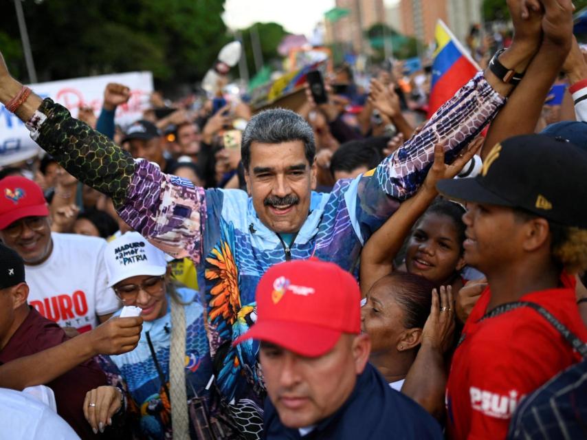 Nicolás Maduro, en la apertura de la campaña electoral en Caracas.