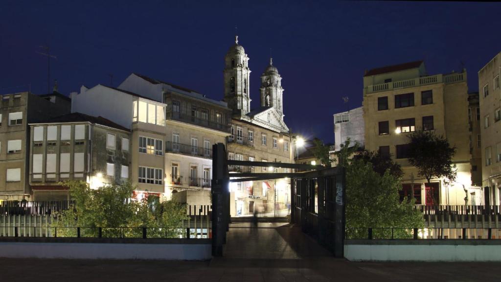 Vista de la Concatedral de Vigo.